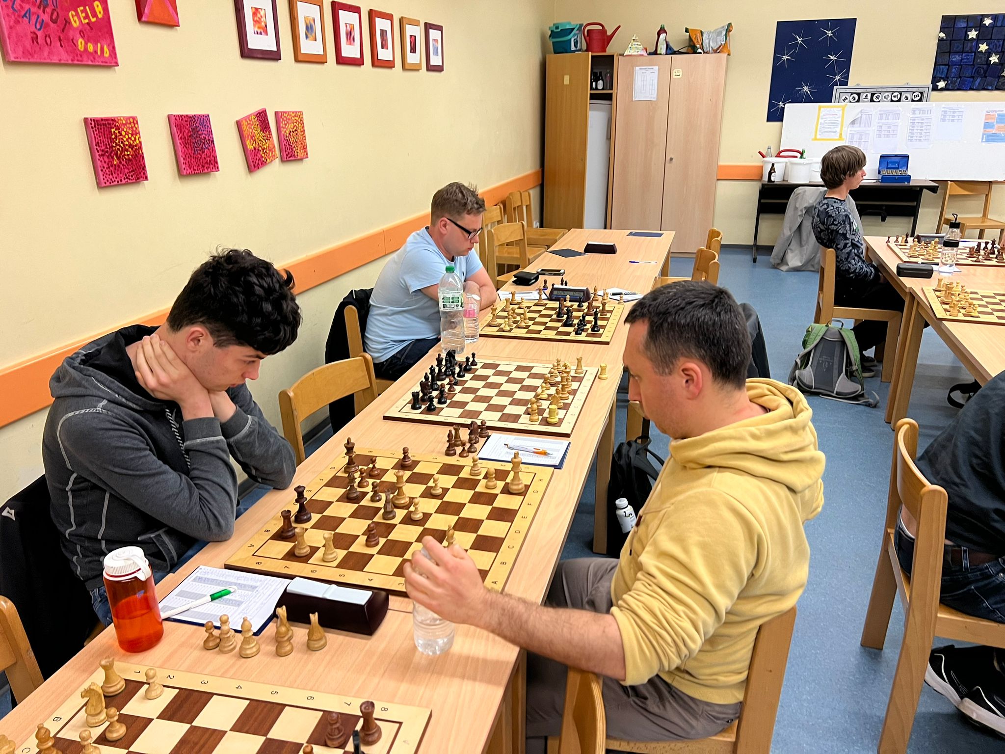 Philipp (l.) gegen Bene im A-Turnier