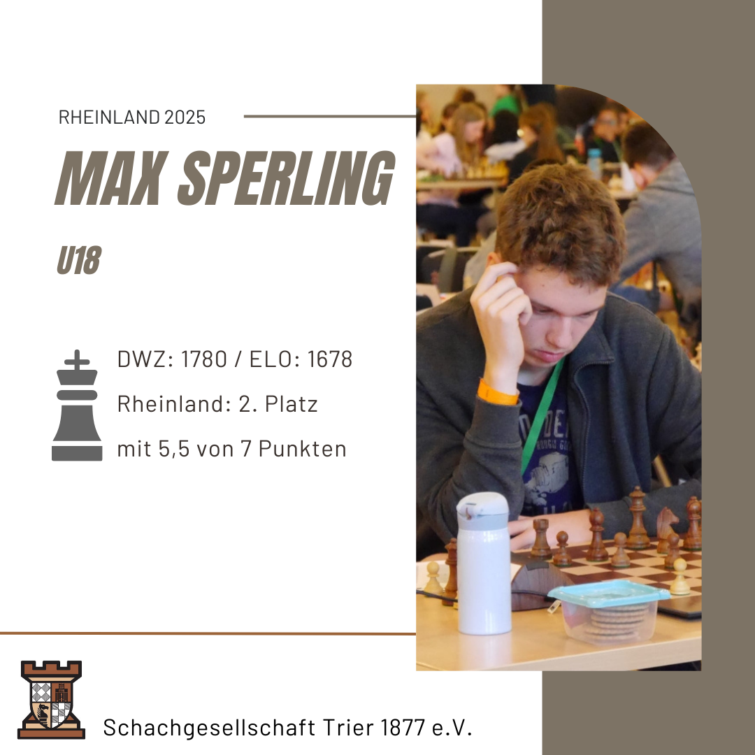 Max Sperling wird in der U18 Zweiter bei der Rheinland, Ludwig Vlach 4. in der U14