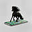Schwarzes Pferd galoppiert aus Smartphone – Kreative Digitalillustration